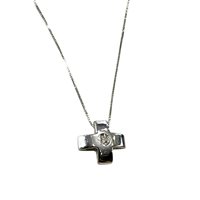 Collana Gioielleria Sorrentino Donna in Oro bianco Diamante 1PLCR002